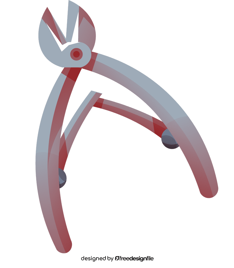 Nail cutter scissors clipart