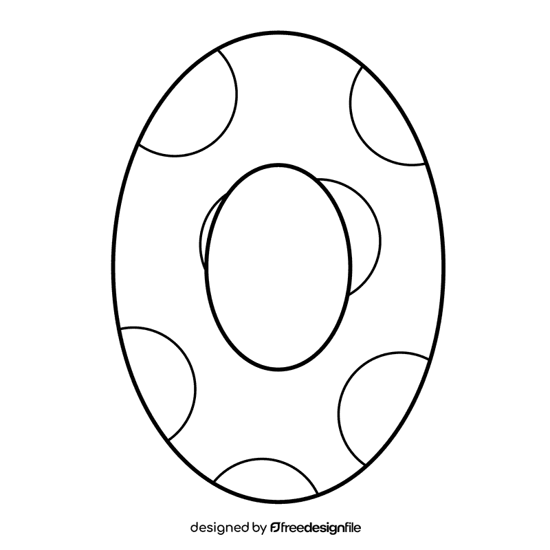 Number black and white clipart