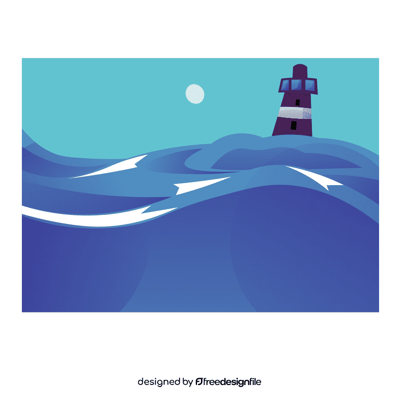 Ocean beacon clipart