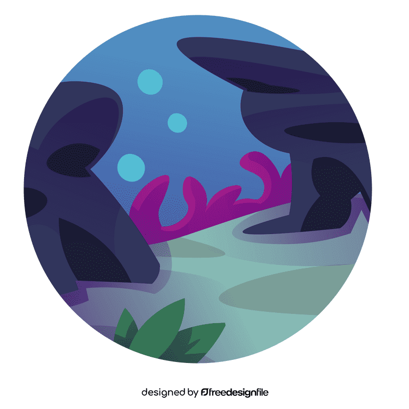 Ocean bottom clipart