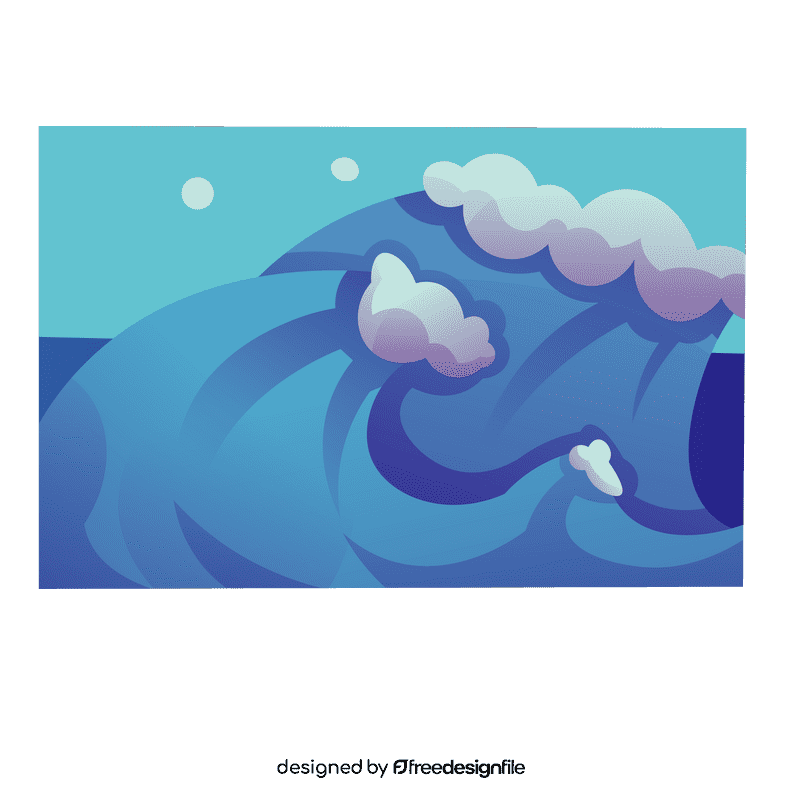 Ocean waves clipart