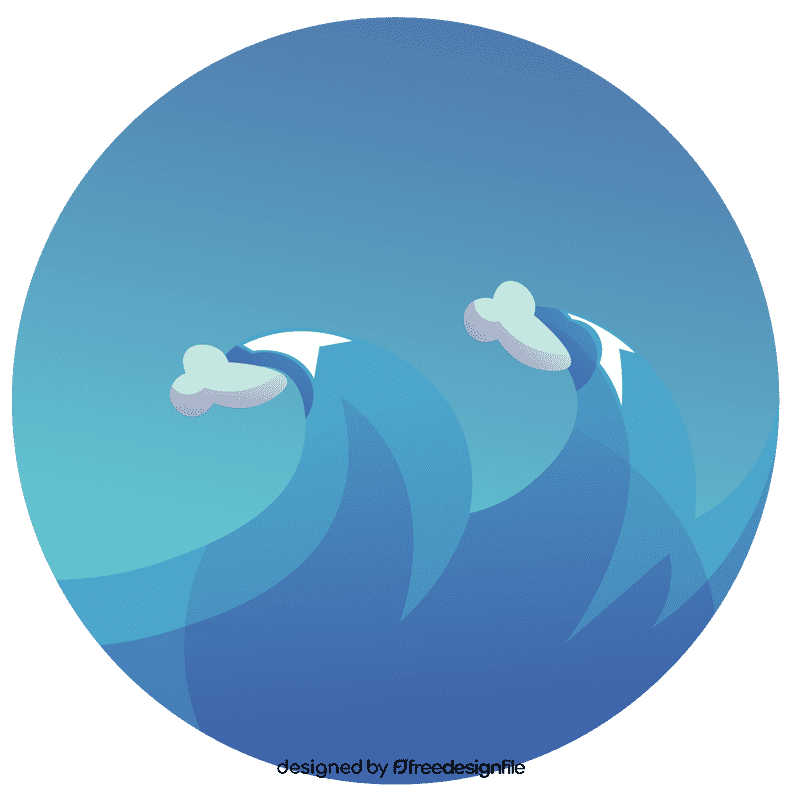 Ocean waves clipart