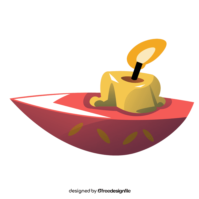 Oil lamp candle clipart