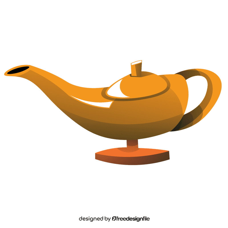 Oil lamp old clipart