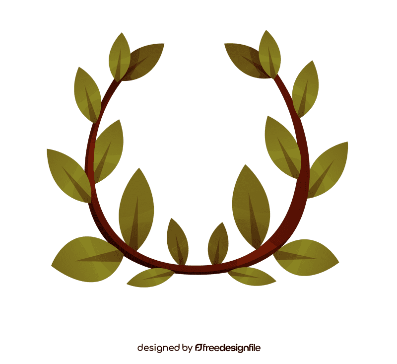 Olive branch head clipart
