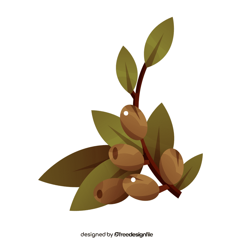Olive branch olives clipart