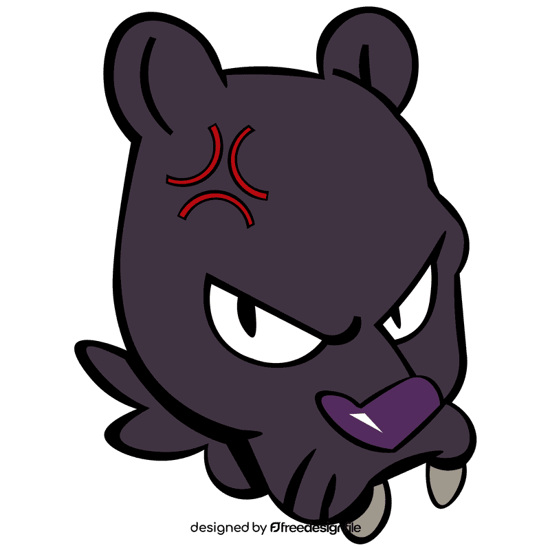 Panther angry clipart