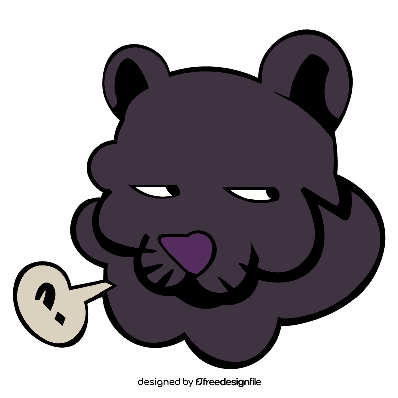 Panther question clipart