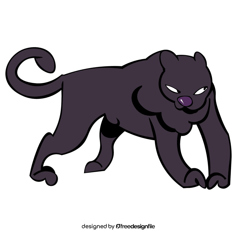 Panther stand clipart