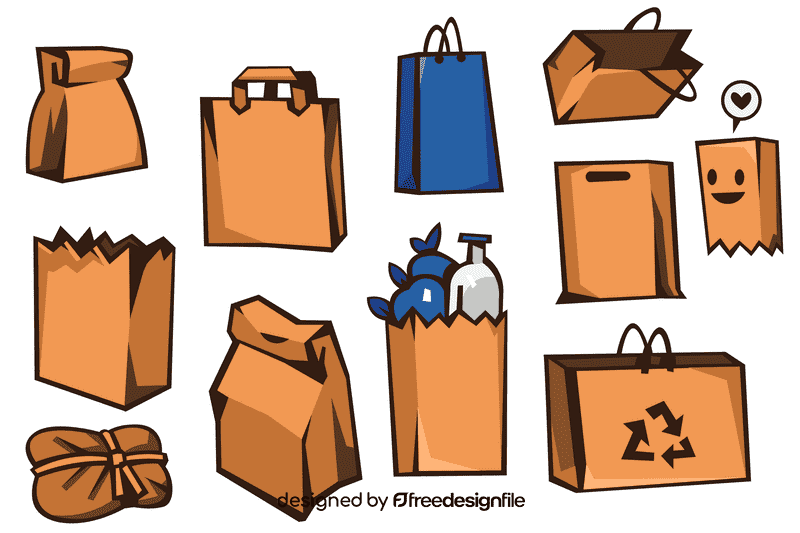 Paper bag vector
