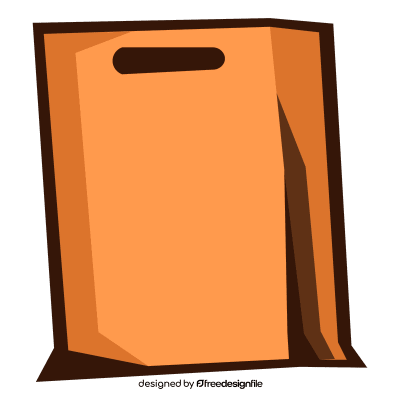 Paper bag hole handles clipart