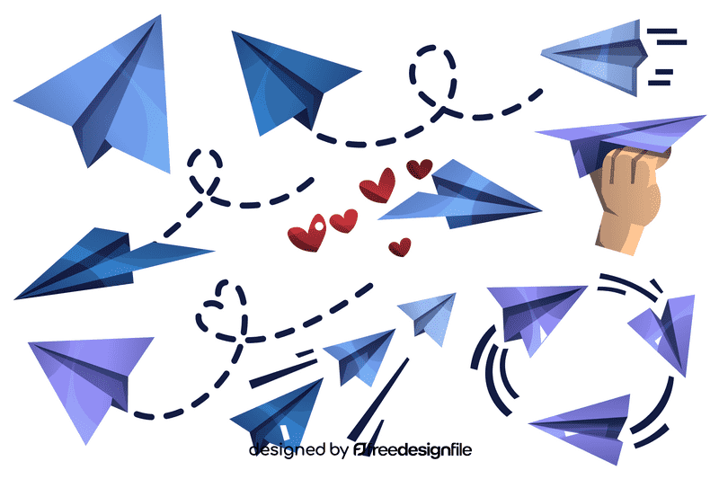Paper plane vector