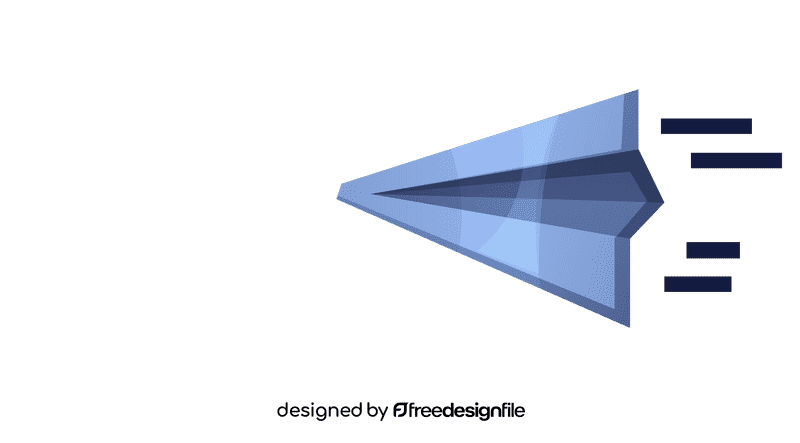 Paper plane top clipart