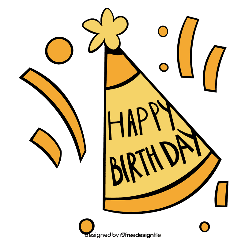 Party hat birthday clipart