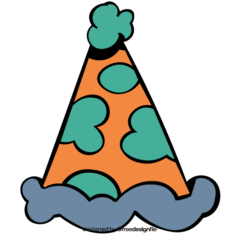 Party hat clouds clipart