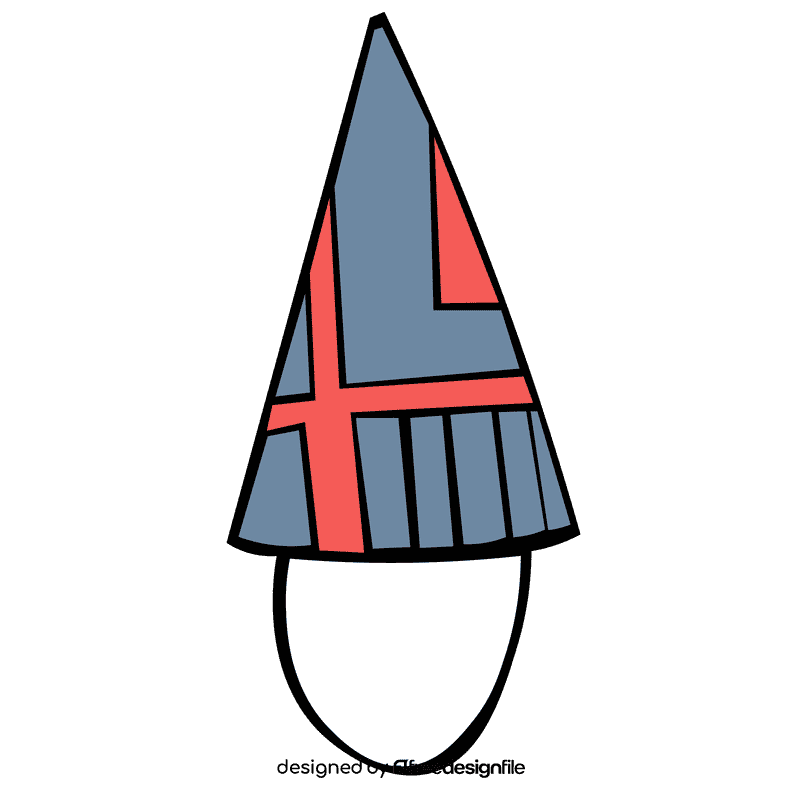 Party hat cubes clipart