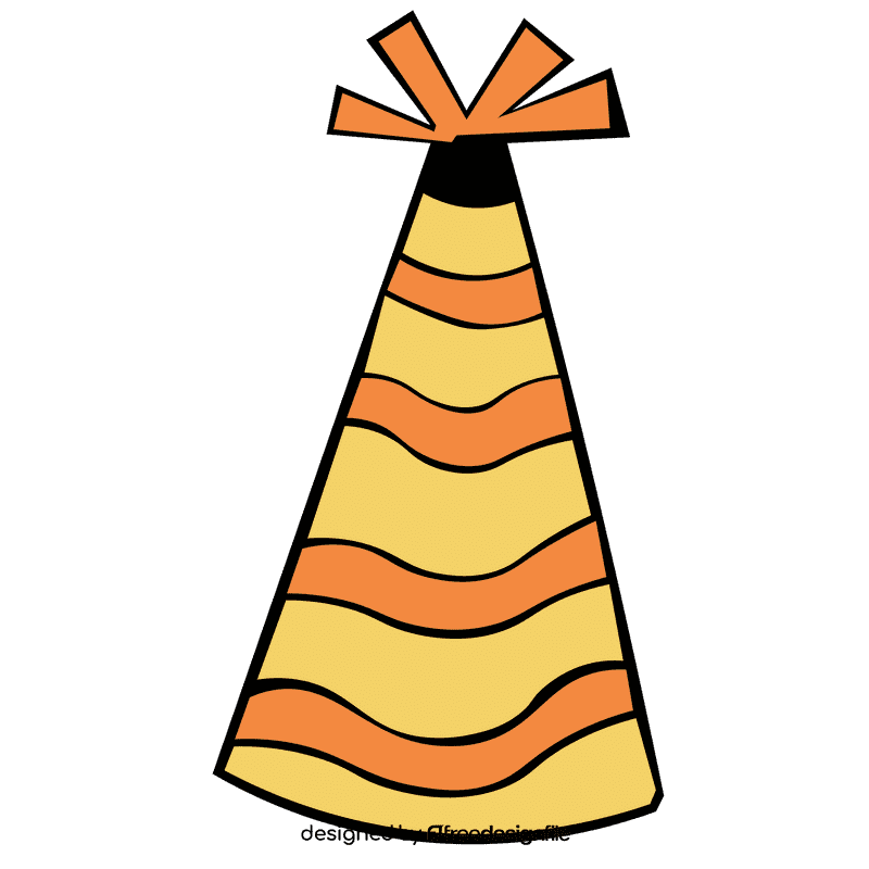 Party hat stripe clipart