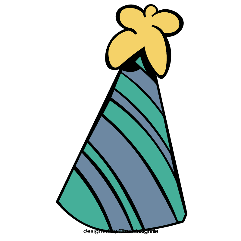 Party hat stripes clipart
