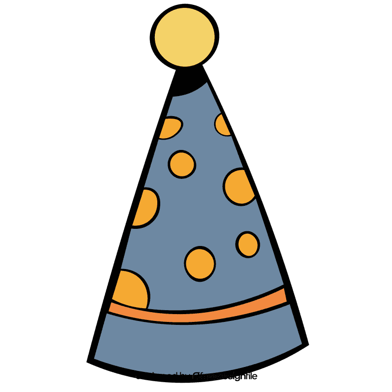 Party hat yellow clipart
