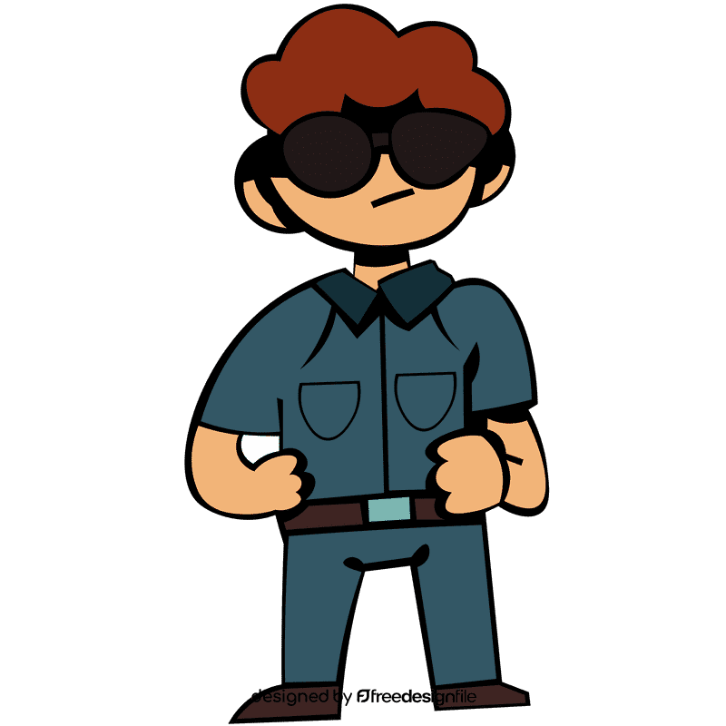 Police glasses clipart