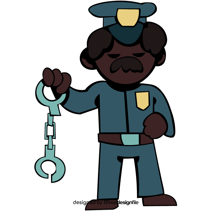 Police handcuffs clipart
