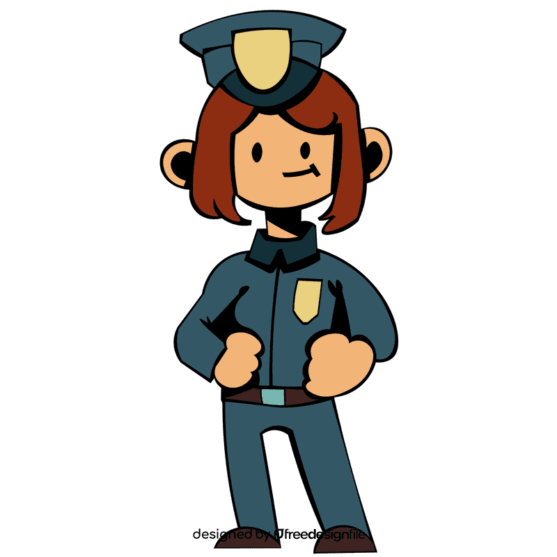 Police woman clipart