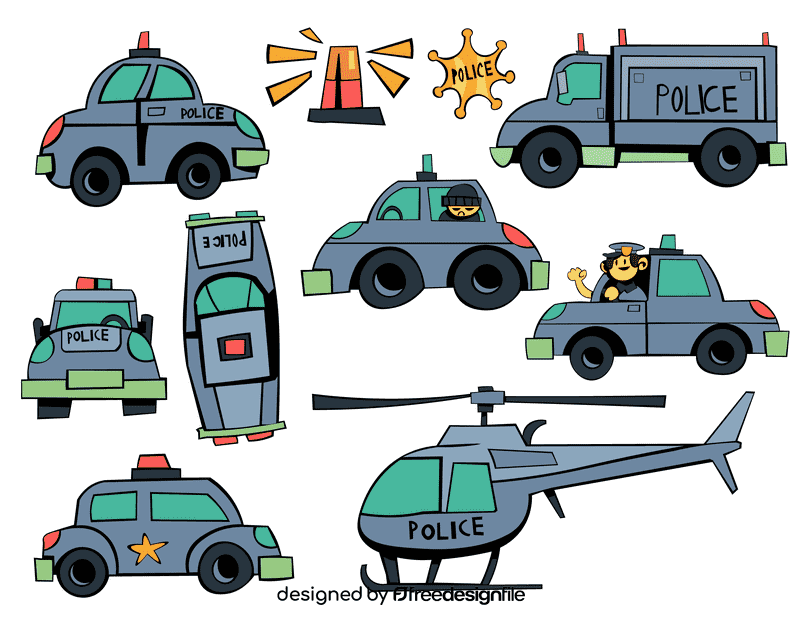 Police car vector