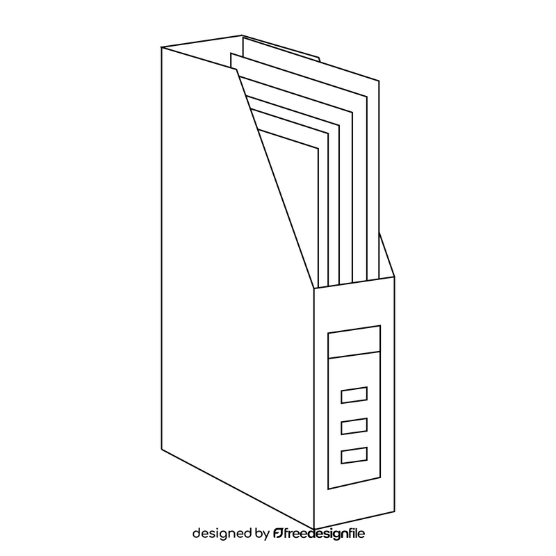 Document holder drawing black and white clipart