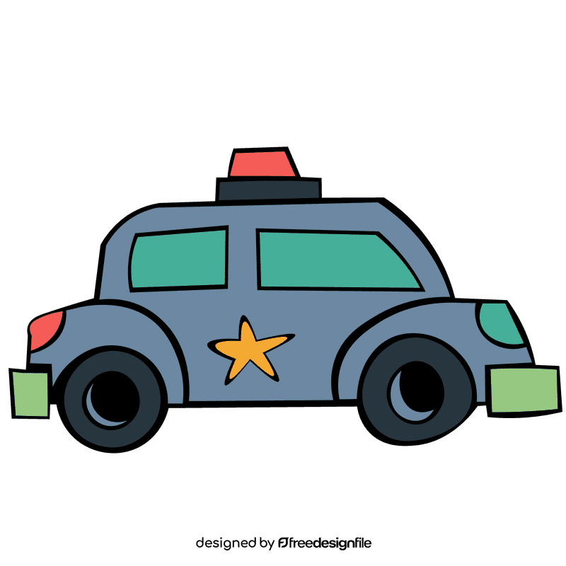 Police car star clipart