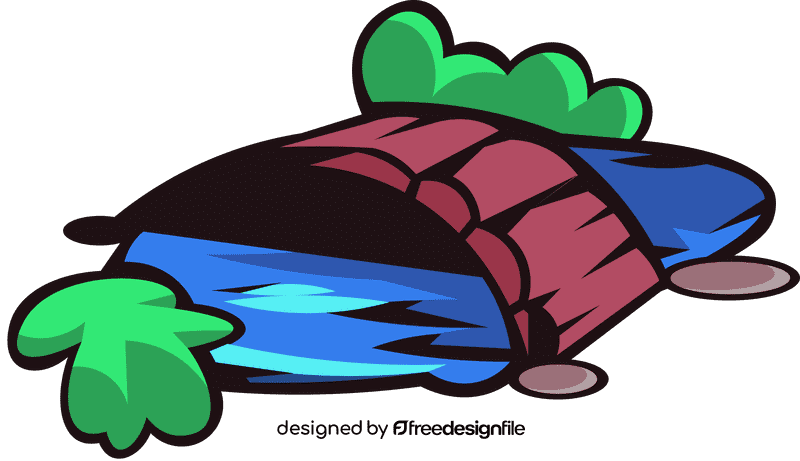 Pond bridge clipart