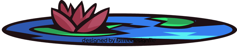 Pond flower clipart