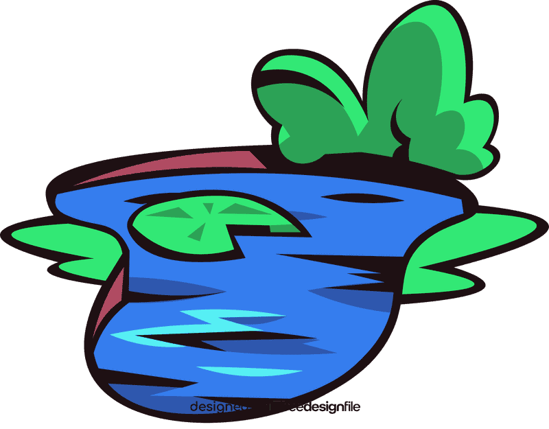 Pond plants clipart