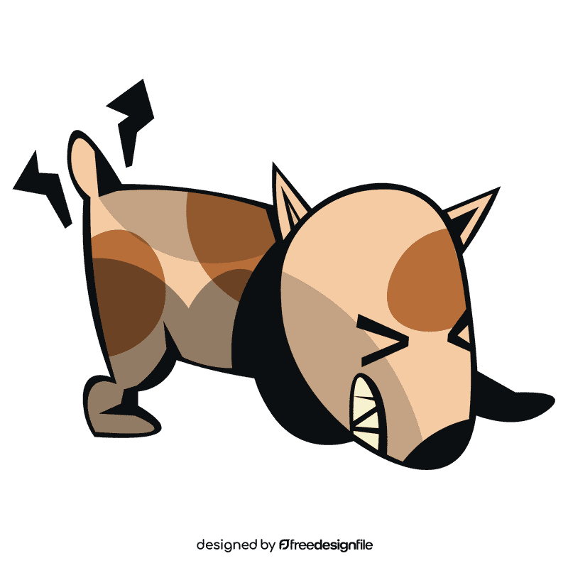 Puppy angry clipart