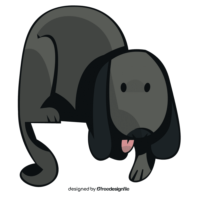 Puppy grey clipart