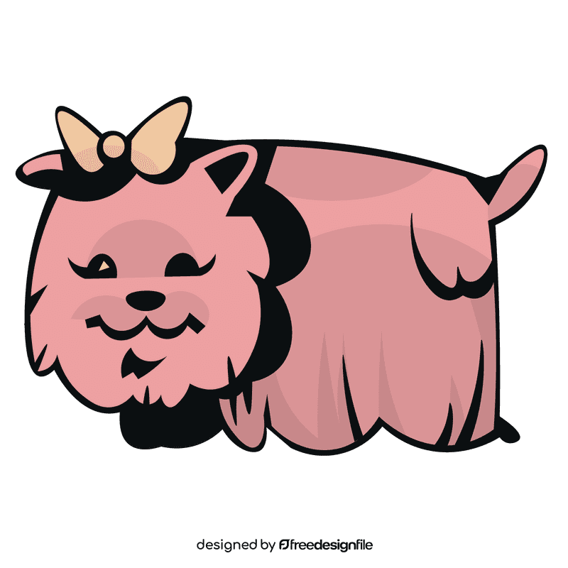 Puppy pink clipart
