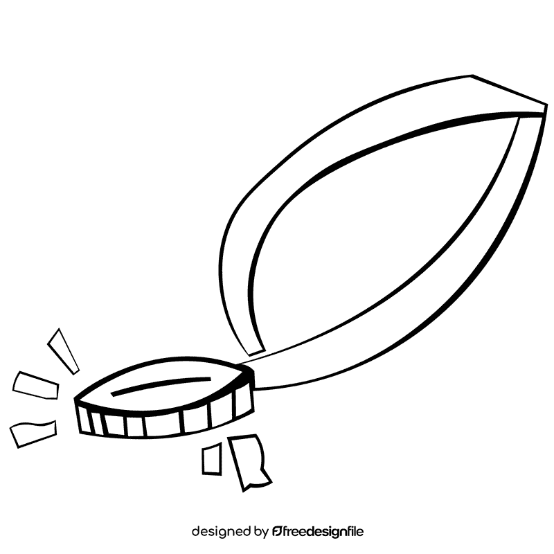 Reward medal black and white clipart