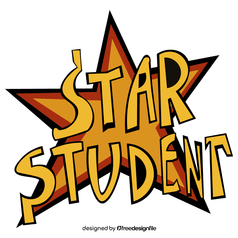 Reward star student clipart