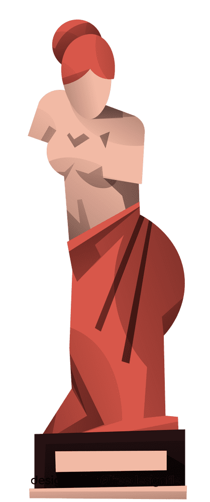 Museum sculpture clipart