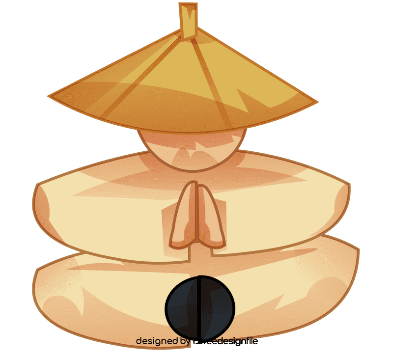 Martial arts calmness clipart