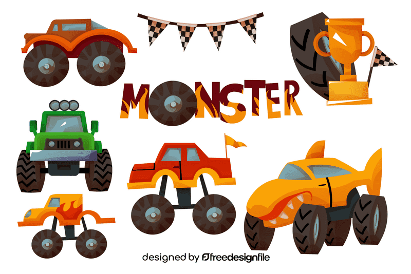 Monster truck vector
