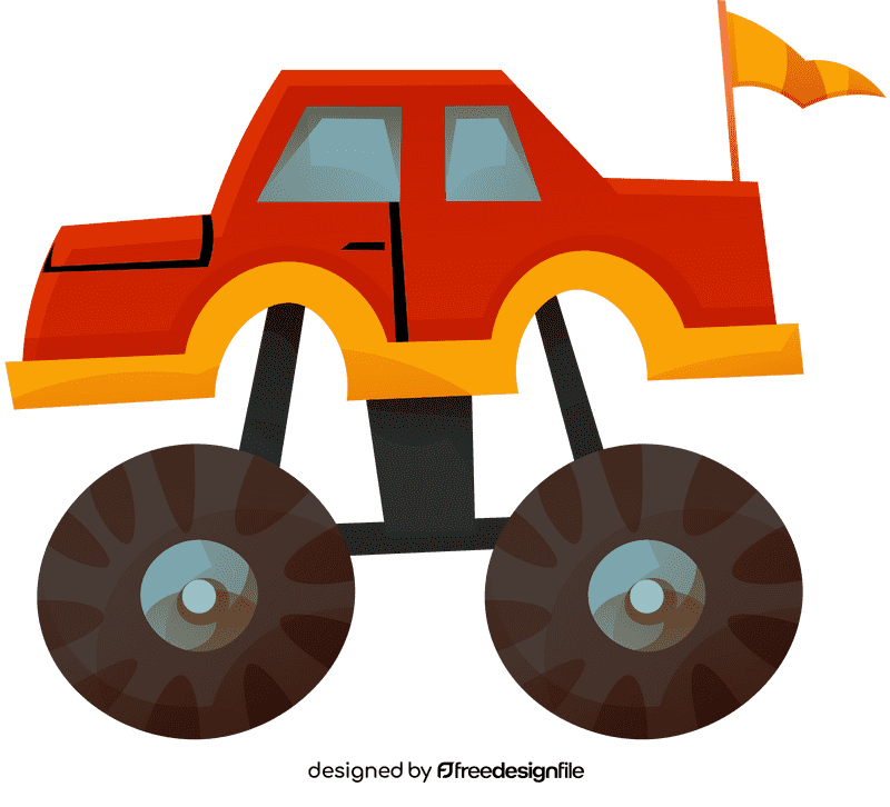 Monster truck side clipart