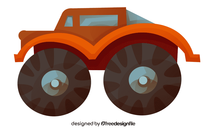 Monster truck truck clipart
