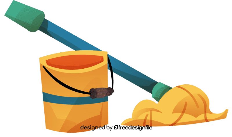 Mop bucket clipart