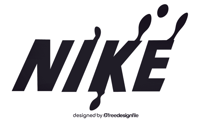 Nike logo melted clipart