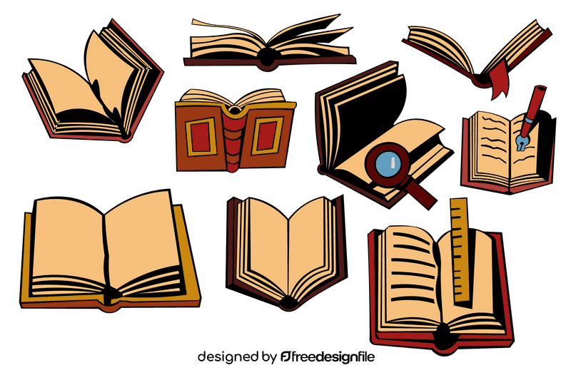 Open book vector