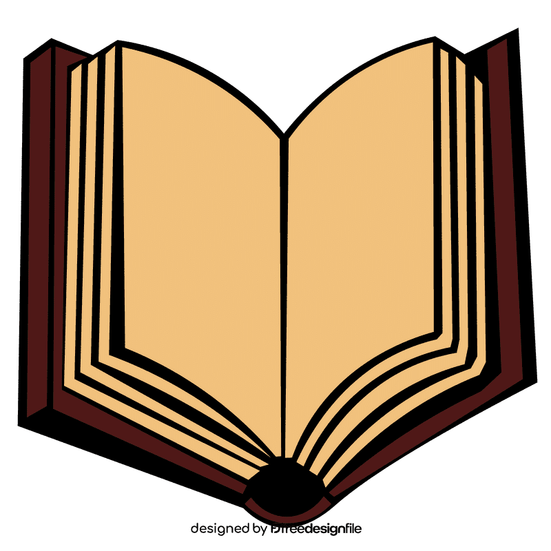 Open book book clipart