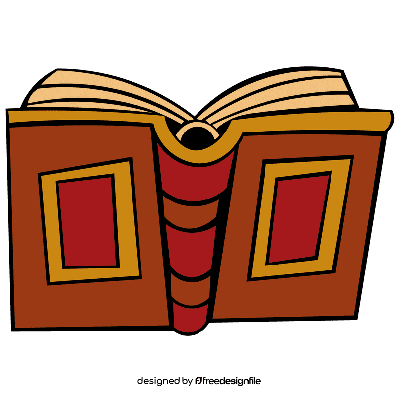 Open book pattern clipart