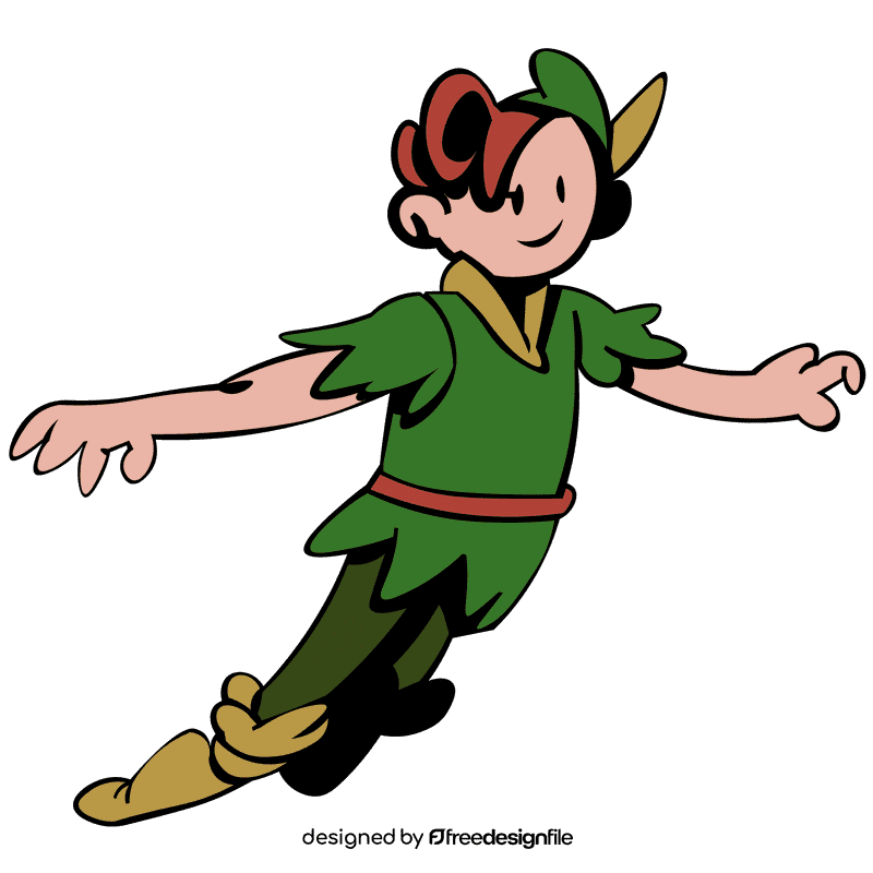 Peter pan flying clipart