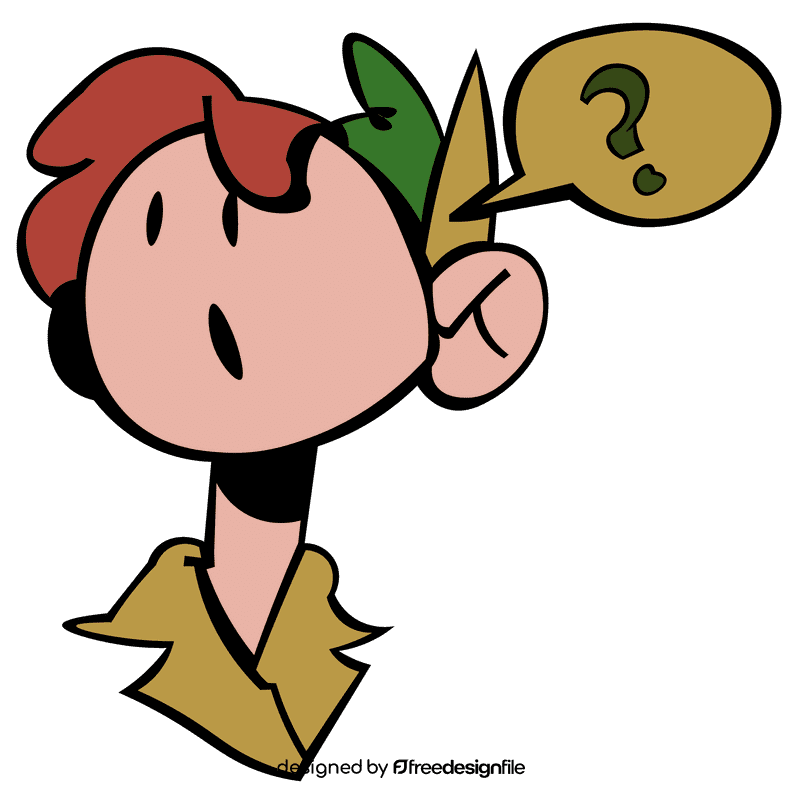 Peter pan question clipart