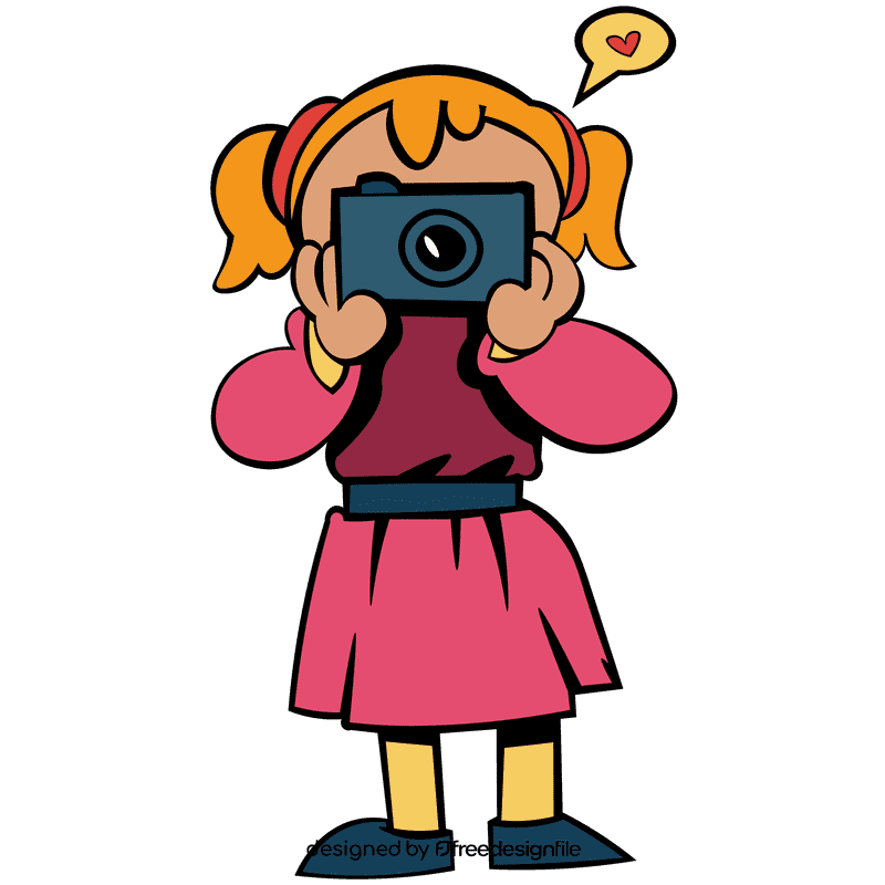 Photographer girl clipart
